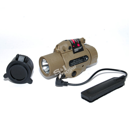 M6X Red Laser & Illuminator Flashlight IN TAN w Led&Xenon Bulbs